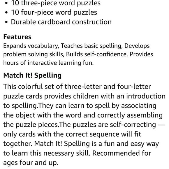 Self correcting spelling puzzle game - Picture 7 of 8